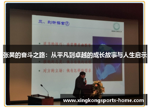 张昊的奋斗之路：从平凡到卓越的成长故事与人生启示